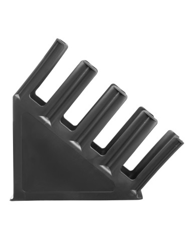 Porte-gobelets noir Olympia 4 emplacements - Polypropylène