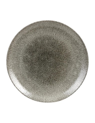 Assiettes Churchill Raku Quartz Black 288 mm - Lot de 12
