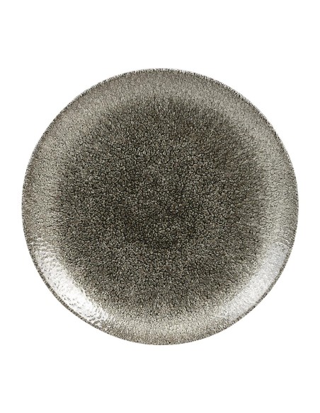 Assiettes Churchill Raku Quartz Black 217mm - Lot de 12
