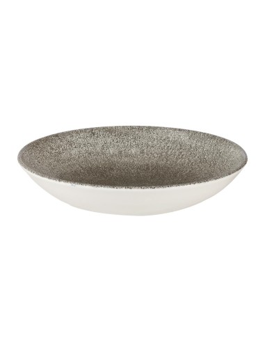 Assiettes Raku Quartz Black 248mm - Lot de 12 Churchill