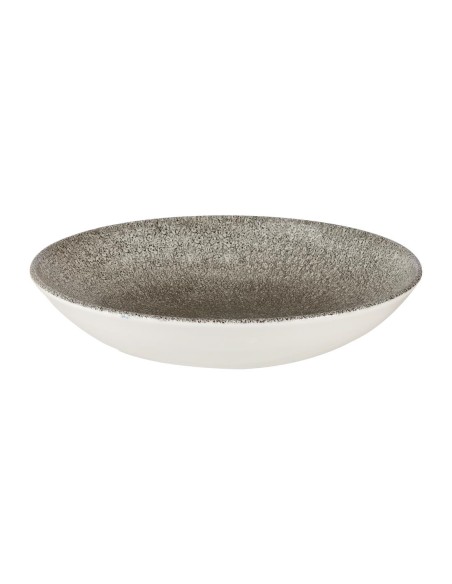 Assiettes Raku Quartz Black 248mm - Lot de 12 Churchill