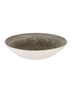 Assiettes Raku Quartz Black 182 mm - Lot de 12 Churchill