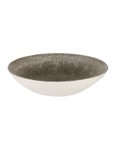 Assiettes Raku Quartz Black 182 mm - Lot de 12 Churchill