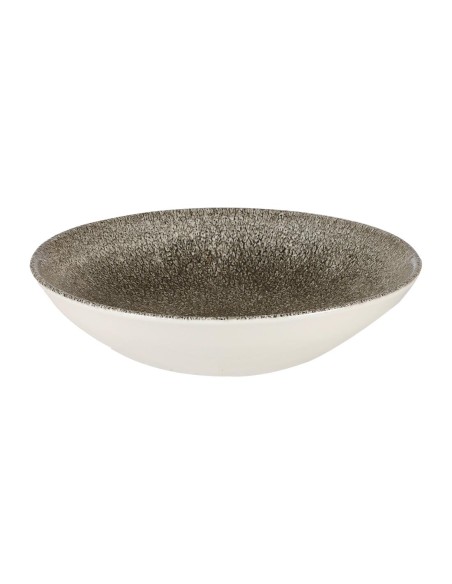 Assiettes Raku Quartz Black 182 mm - Lot de 12 Churchill