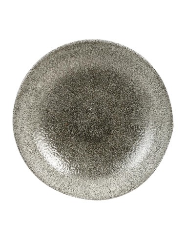 Assiettes Raku Quartz Black 248mm - Lot de 12 Churchill