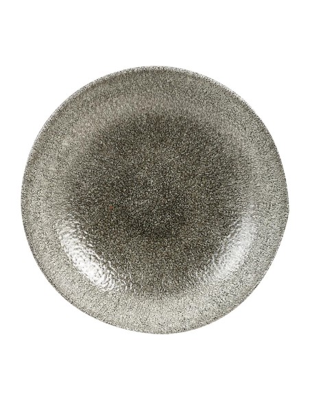 Assiettes Raku Quartz Black 248mm - Lot de 12 Churchill