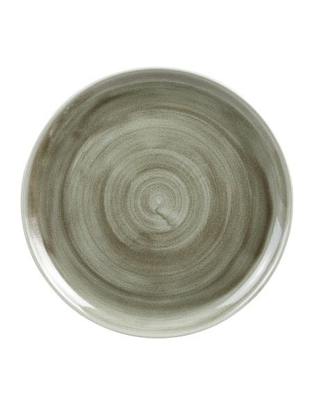 Assiettes Churchill Stonecast Green 324mm - Lot de 6