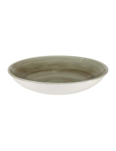 Assiettes coupes rondes Churchill Stonecast Vert 248mm - Lot de 12