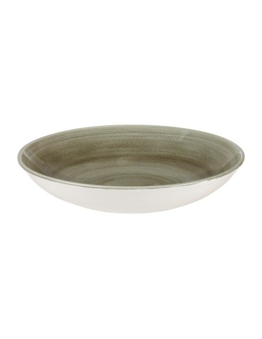 Assiettes coupes rondes Churchill Stonecast Vert 248mm - Lot de 12