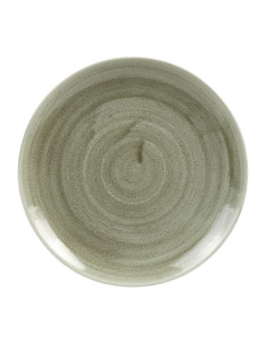 Assiettes rondes Churchill Stonecast Vert 217mm - Lot de 12
