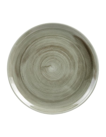 Assiettes Churchill Stonecast Vert 288mm - Lot de 12