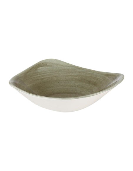 Bols triangulaires Churchill Stonecast Vert 235mm - Lot de 12