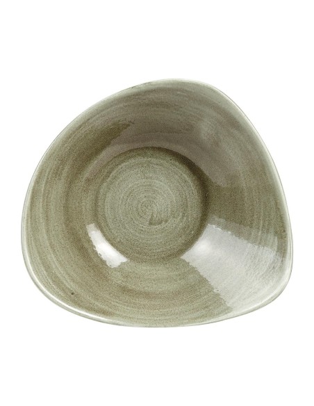 Bols triangulaires Churchill Stonecast Vert 235mm - Lot de 12