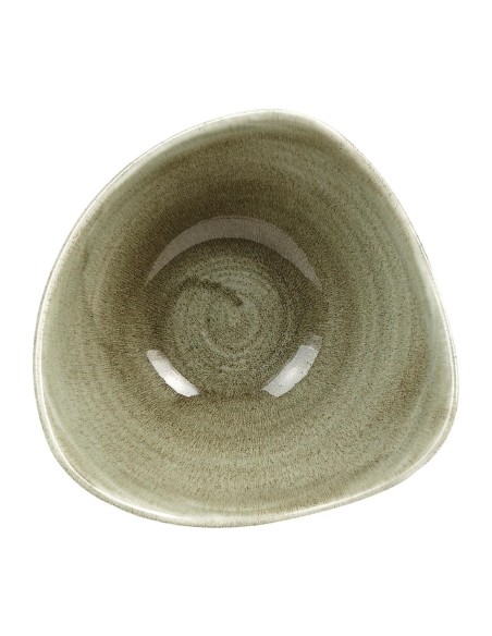 Bols triangulaires Churchill Stonecast Vert 153 mm - Lot de 12