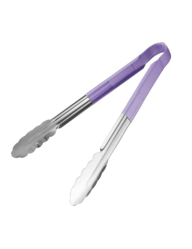 Pince de service Hygiplas 300mm violette - anti contamination
