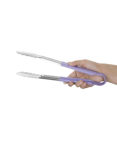 Pince de service Hygiplas 300mm violette - anti contamination