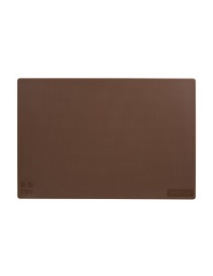 Planche à découper antibactérienne Hygiplas marron 450x300x10 mm 2