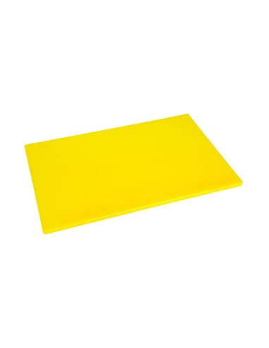 Planche à découper antibactérienne Hygiplas jaune 450x300 mm