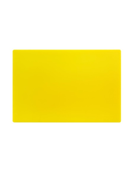 Planche à découper antibactérienne Hygiplas jaune 450x300 mm