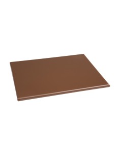 Petite planche à découper Hygiplas marron - HDPE 12mm
