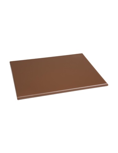 Petite planche à découper Hygiplas marron - HDPE 12mm