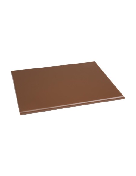 Petite planche à découper Hygiplas marron - HDPE 12mm