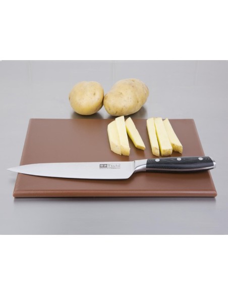 Petite planche à découper Hygiplas marron - HDPE 12mm