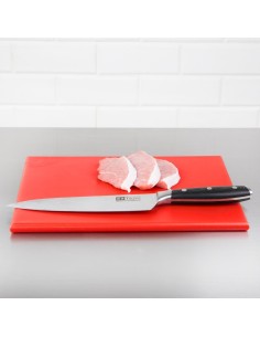 Petite planche à découper Hygiplas rouge HDPE 12 mm 2