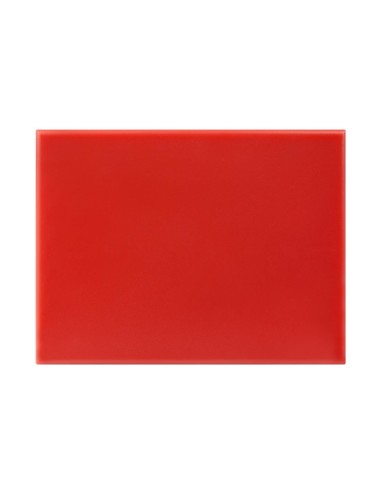 Petite planche à découper Hygiplas rouge HDPE 12 mm