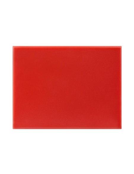 Petite planche à découper Hygiplas rouge HDPE 12 mm