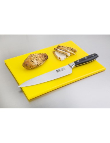 Petite planche à découper Hygiplas jaune HDPE 12 mm