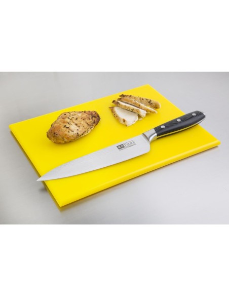 Petite planche à découper Hygiplas jaune HDPE 12 mm