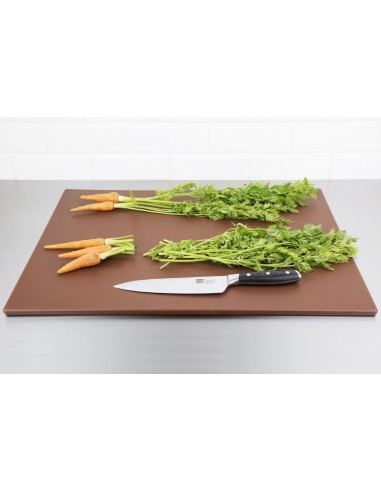 Grande planche à découper basse densité Hygiplas marron