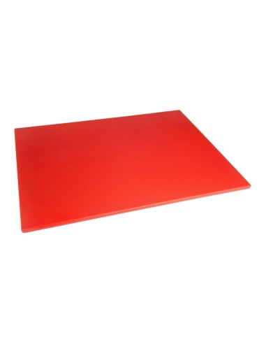 Grande planche à découper rouge Hygiplas 600x450 mm - PEBD