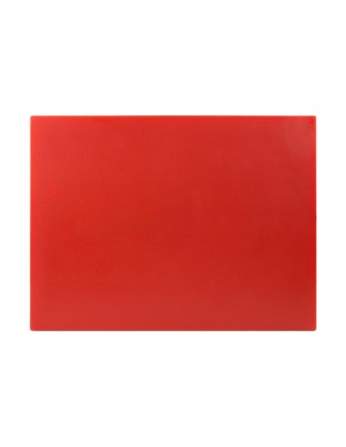 Grande planche à découper rouge Hygiplas 600x450 mm - PEBD