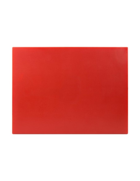 Grande planche à découper rouge Hygiplas 600x450 mm - PEBD