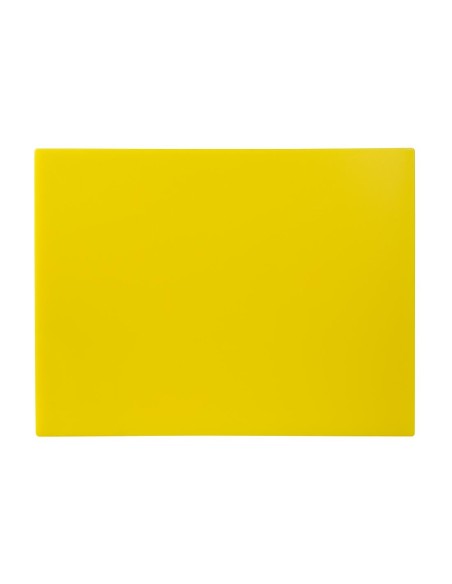 Grande planche à découper basse densité Hygiplas jaune