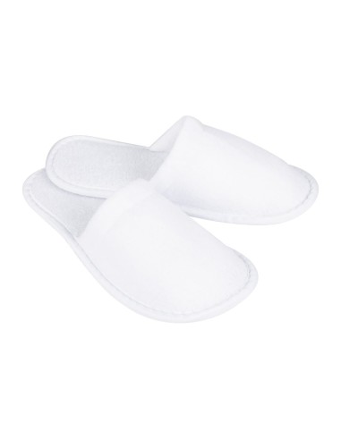 Chaussons blancs fermés Mitre Essentials - confort spa & hôtel