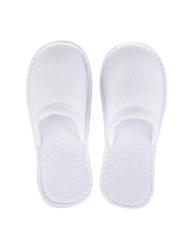 Chaussons blancs fermés Mitre Essentials - confort spa & hôtel