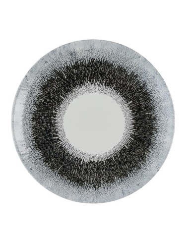 Assiettes rondes Churchill Studio Prints Fusion Black 220mm - lot de 12