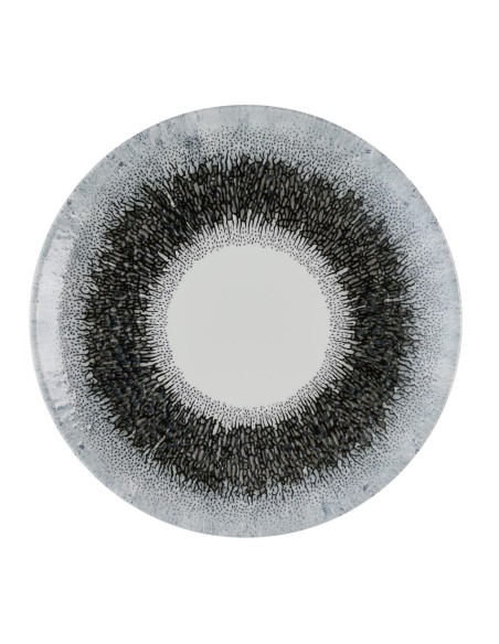 Assiettes rondes Churchill Studio Prints Fusion Black 220mm - lot de 12