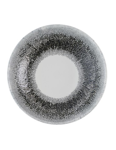 Assiettes coupes Churchill Fusion Black 182 mm - lot de 12