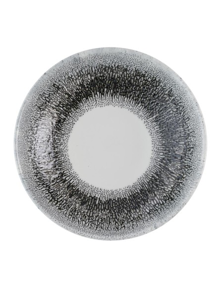 Assiettes coupes Churchill Fusion Black 182 mm - lot de 12