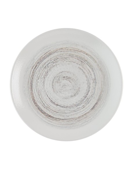 Assiettes rondes Churchill Elements Dune Evolve 285 mm - Lot de 12