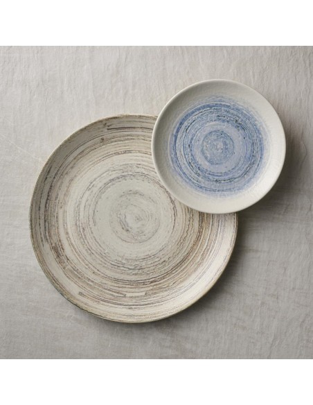 Assiettes rondes Churchill Elements Dune Evolve 285 mm - Lot de 12