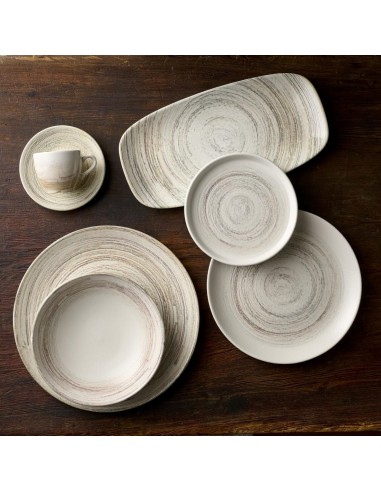 Assiettes Churchill Elements Dune Evolve 220mm - lot de 12