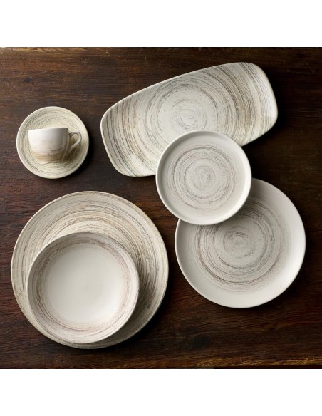 Assiettes Churchill Elements Dune Evolve 220mm - lot de 12