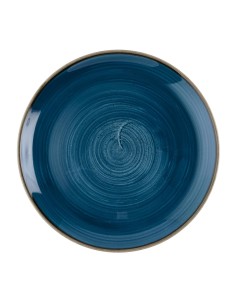 Assiettes Churchill Stonecast Java Blue 285 mm - lot de 12