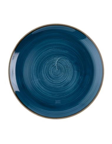 Assiettes Churchill Stonecast Java Blue 285 mm - lot de 12