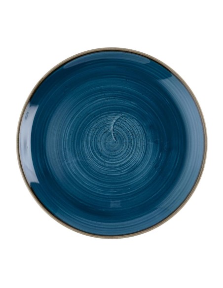 Assiettes Churchill Stonecast Java Blue 285 mm - lot de 12